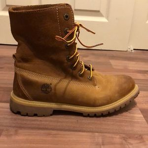 Women’s Fold Down Brown Timberland Boots